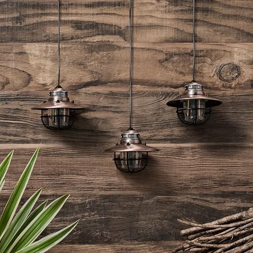 Miniatura 5 de Barebones Edison - Guirnalda de luces  Linterna de bosque, linterna y farol de ferrocarril  Cadena de luces formales para exteriores Edison y