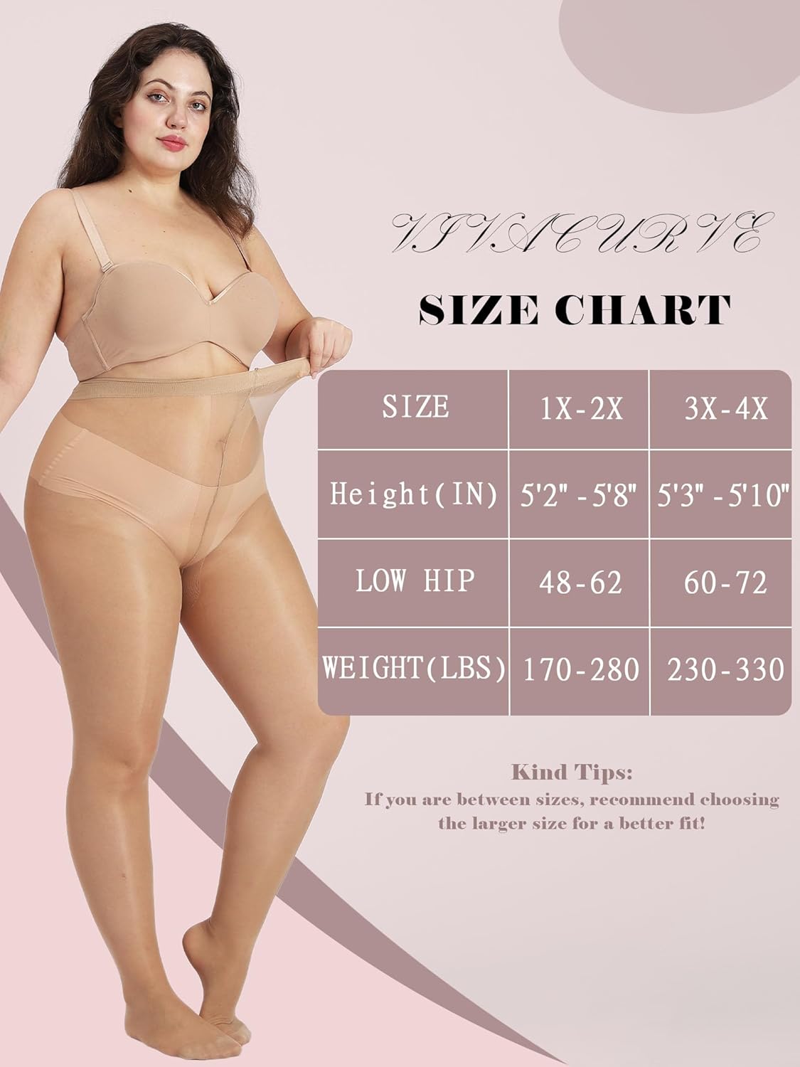 Plus Size Sheer Black Tights for Women T-Crotch 20D Ultra Thin Pantyhose High Waist Stockings 2 Pairs - Image 6