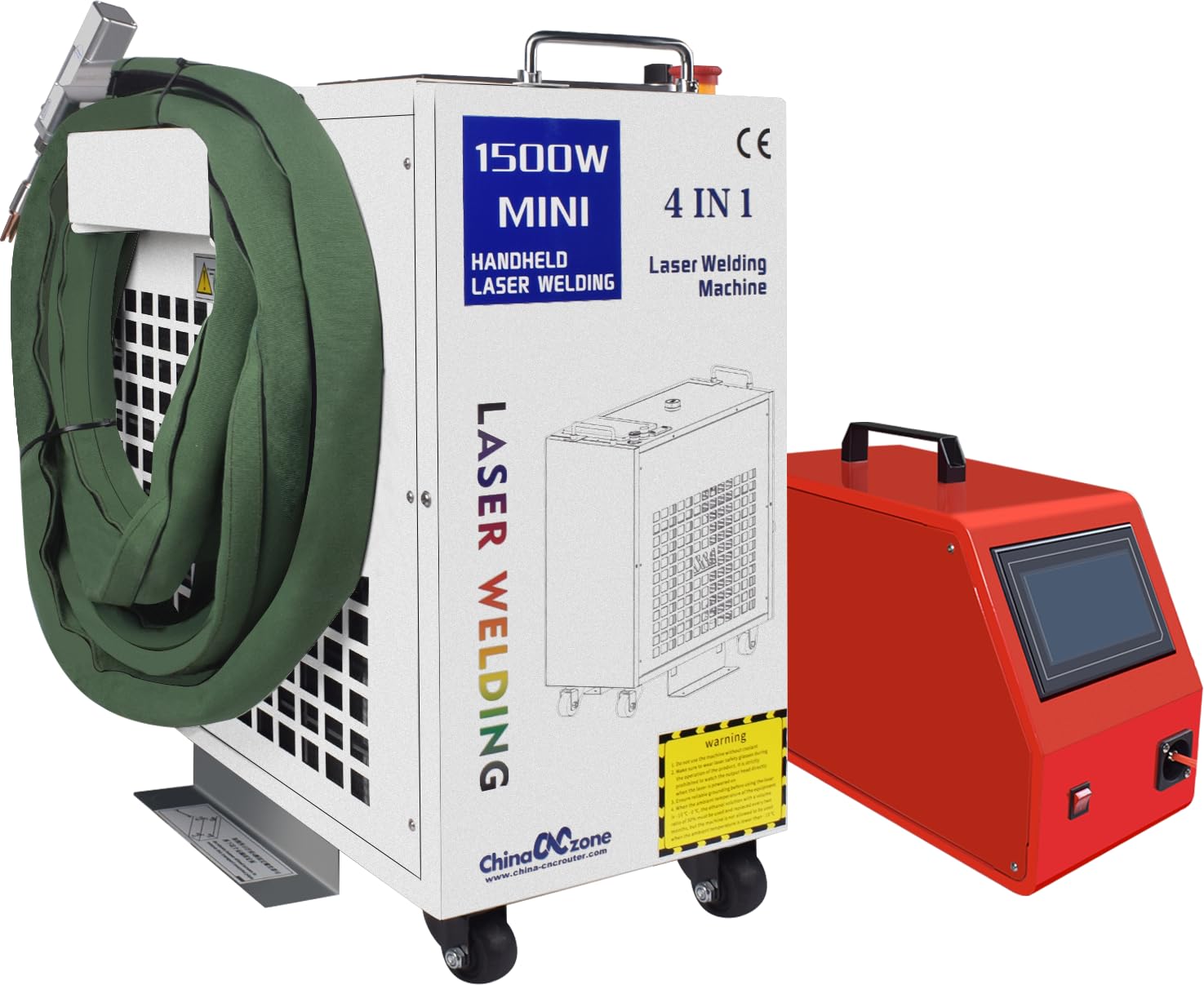 1500W 4IN1 Metal Welder Oabduz Handheld Welding Machine for Metal Welding Cleaning Cutting with Auto Wire Feeder US Stock