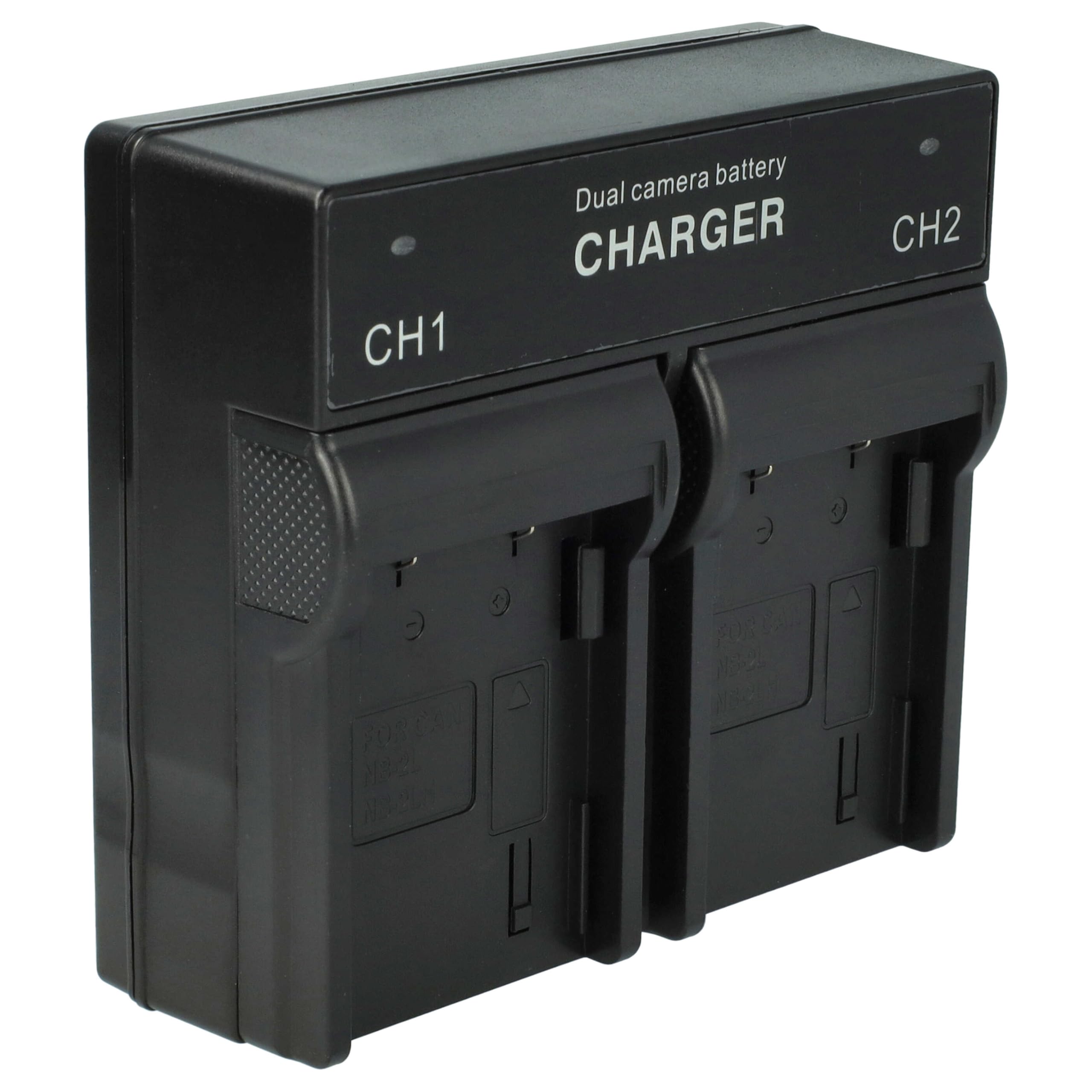 Chargeur Double Pour Batteries Canon - Compatible MVX300, MVX30i, MVX330i, MVX350i, MVX35i, MVX40 - Avec Témoin LED
