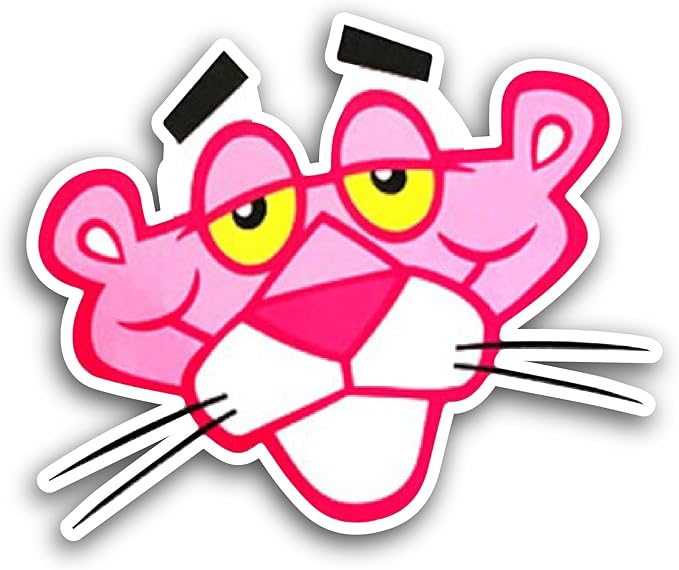 2-Piece Black Panther Sticker Set - 3 & 5 Inch Waterproof Vinyl Decals