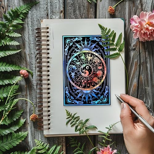 Vista 41 de GLOBLELAND Sellos transparentes con fondo de cuervo de tarot, sello decorativo de silicona transparente para hacer tarjetas, decoración y álbumes