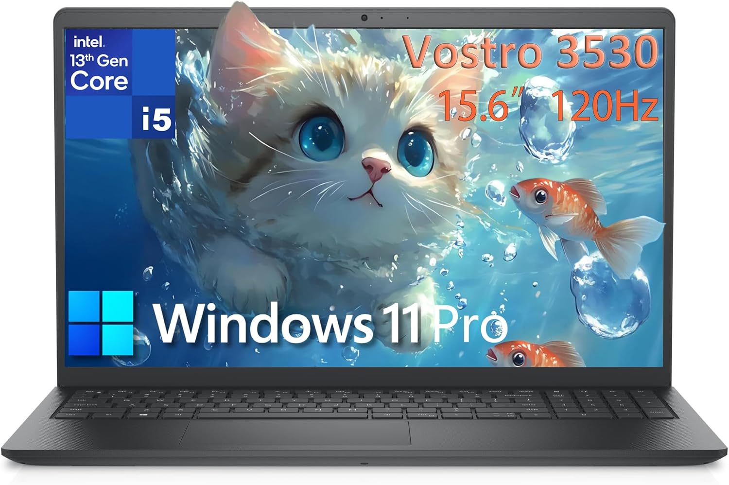 Dell 15 3530 Laptop Computer for Business & Home Student, Intel 10-Core i5-1334U (Beat i7-1250U), 32GB RAM, 1TB PCIe SSD, 120Hz FHD Vostro Laptop, WiFi, Bluetooth, Black, Windows 11 Pro