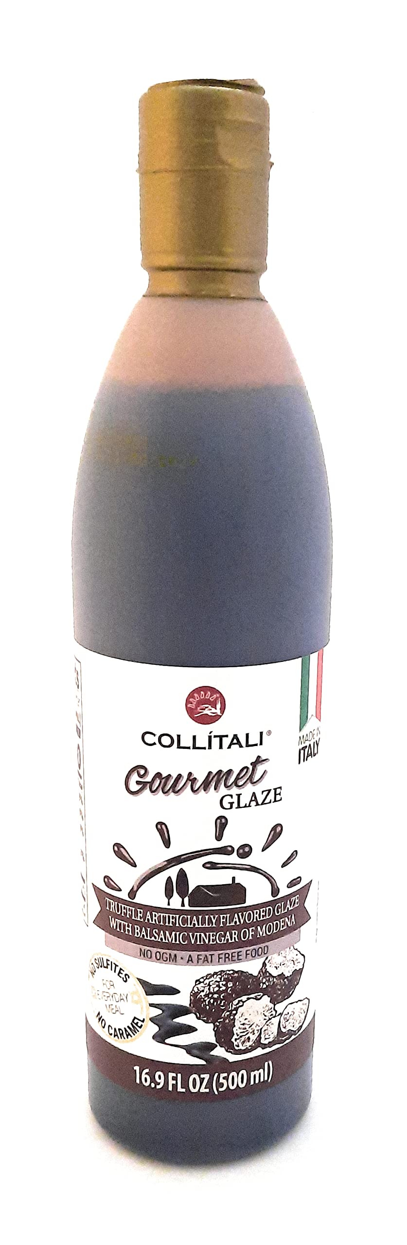 CollitaliGourmet Truffle Glaze With Balsamic Vinegar Of Modena Made In Italy 16.9 Fl Oz