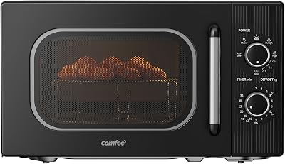 COMFEE' CMO-MG202NC(BK) Mikrowelle mit Grill, 20 Liter