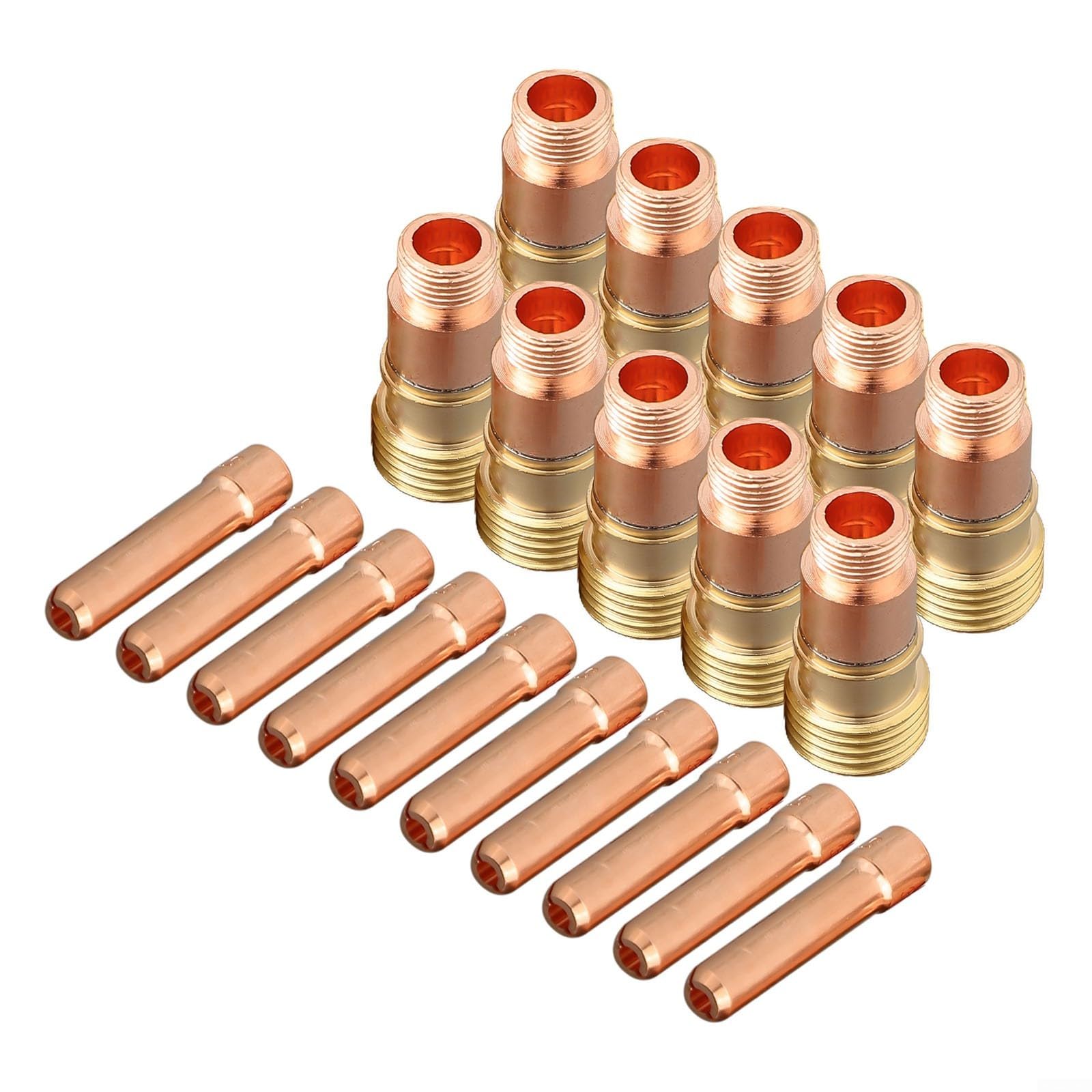 20pcs TIG for Stubby Gas Lens, 17GL332 10N24S 3/32TIG Collet Kit DB SR WP 17 18 26, TIG for Stubby Gas Lens Kit, TIG Welding Equipment accessories