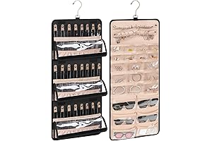 Bagmoly Hanging Jewelry Organizer: Double-Sided Storage for Your Jewelry Essentials