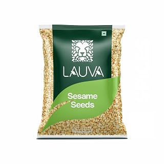 LAUVA Natural Til White Hulled I White Sesame Seeds I Tal I Indian Spices - 1 Kg, Pack Of (2X500G)