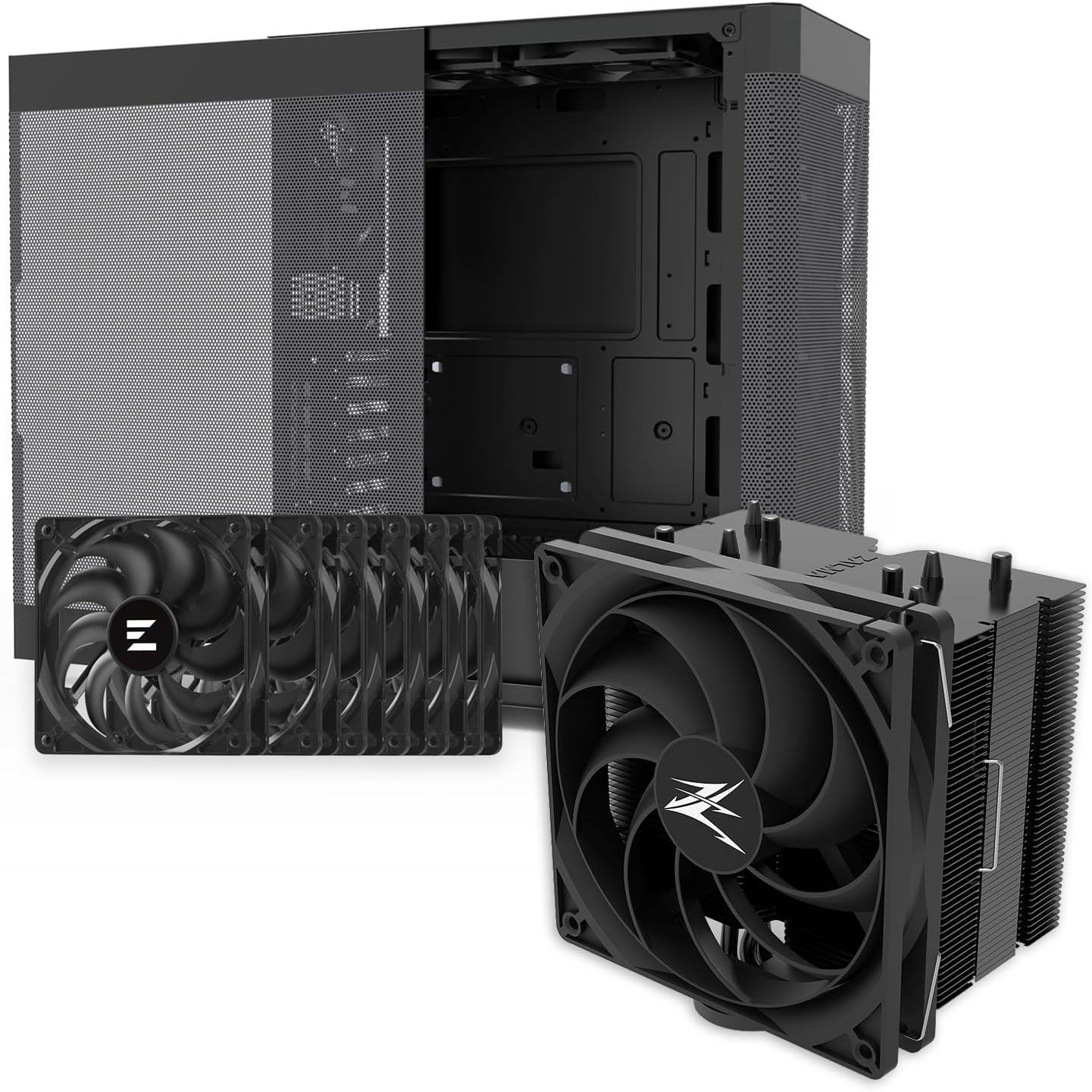 Amazon.com: Zalman i4 Full Mesh ATX Gaming PC Case + CNPS 10X Performa ...