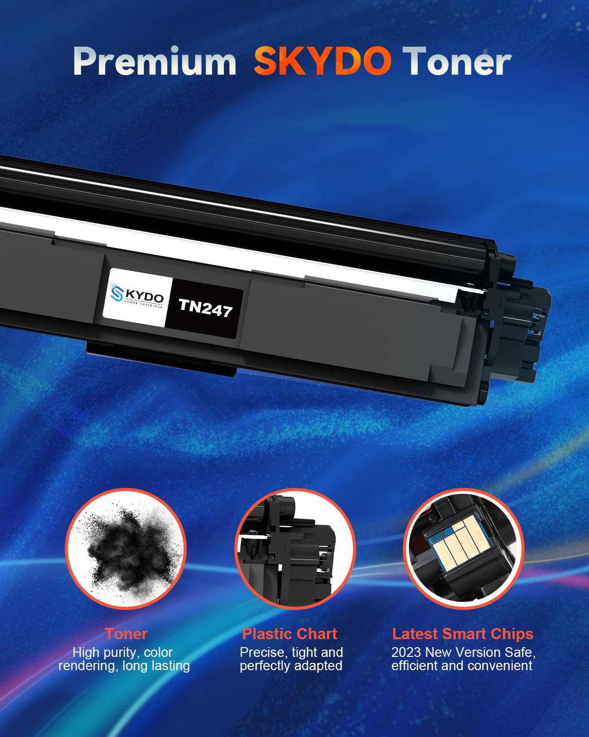 Brother TN247 TN-243CMYK Compatible Toner Pack per MFC-L3550CDW, L3750CDW, L3770CDW, HL-L3210CW, L3230CDW, L3710CW, L3730CDN
