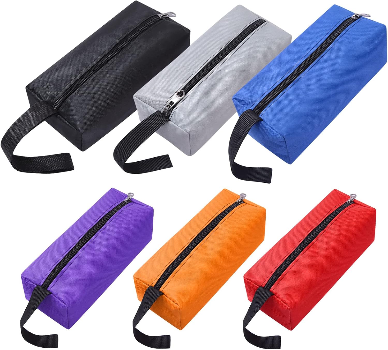Small Tool Pouch, Zipper Tool Bags, 6 Packs Canvas Tool