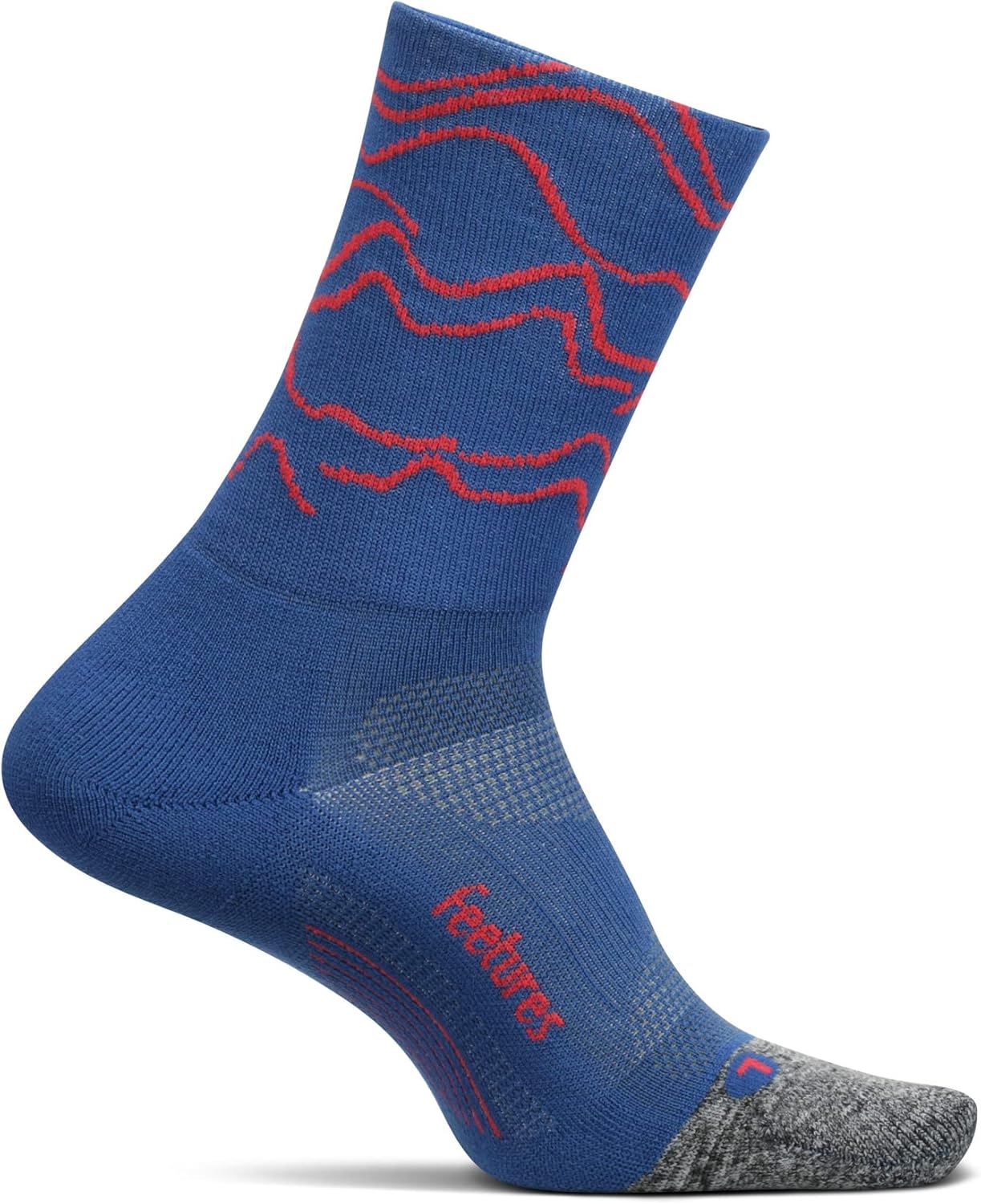 Feetures Elite Ultra Light Cushion Mini Crew Sock Sport Sock with Targeted