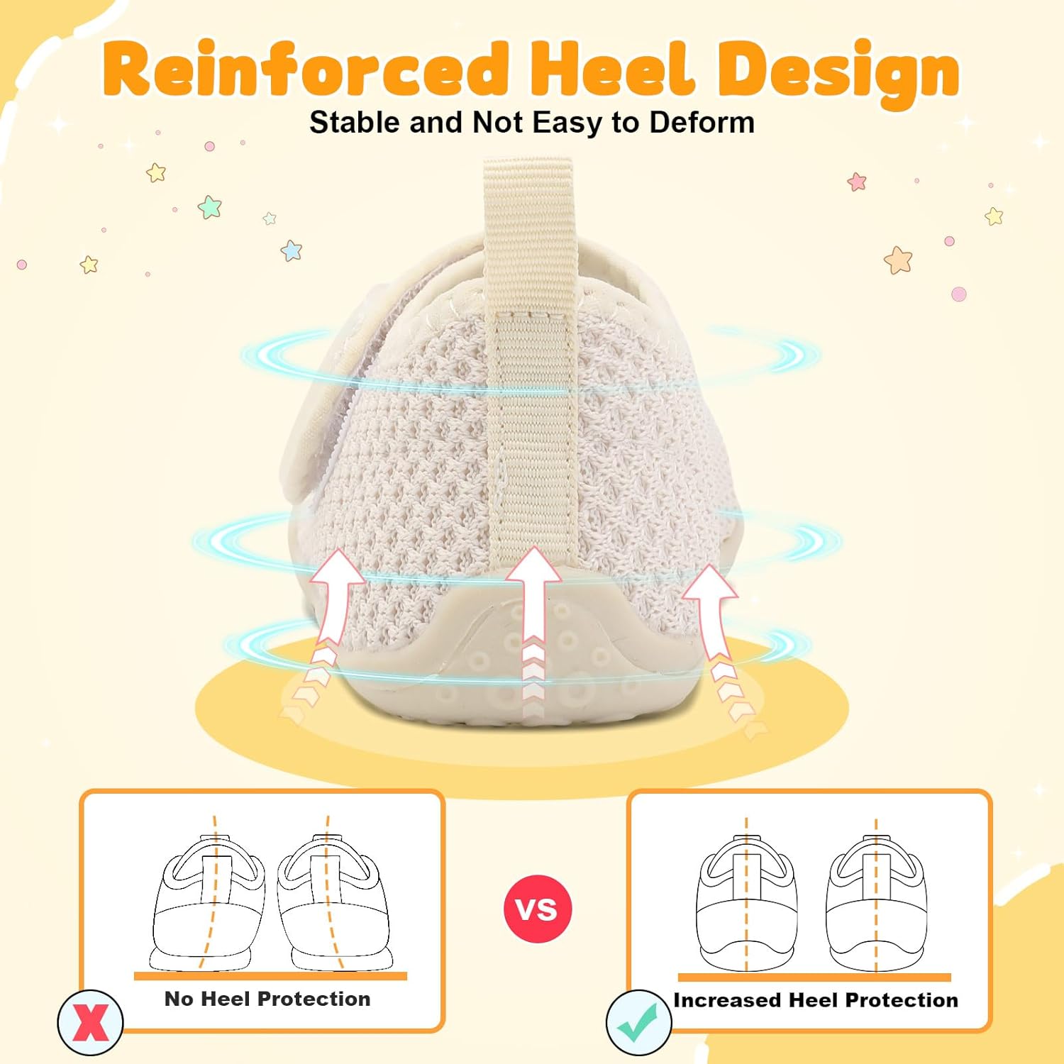 FEETCITY Baby First Walking Shoes Wide Baby Shoes Infant Sneakers Newborn Crib Shoe Barefoot Lightweight Slip On Shoe - Image 7