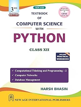 Textbook of Computer Science with Python for Class - XII Includes Free ...
