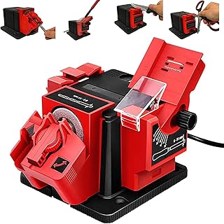Electric Drill Bit Sharpener, 3-in-1 Universal Sharpening Station, Multifunction Electric Sharpening Machine for Drill Bit Knife Chisel Scissor