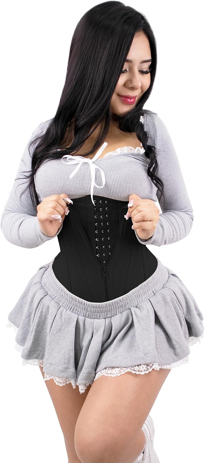 MODAKING Waist Trainer for Women 15 Steel Bones Colombian Corset (Costillero) Faja Shapewear, Tummy Control Waist Cincher