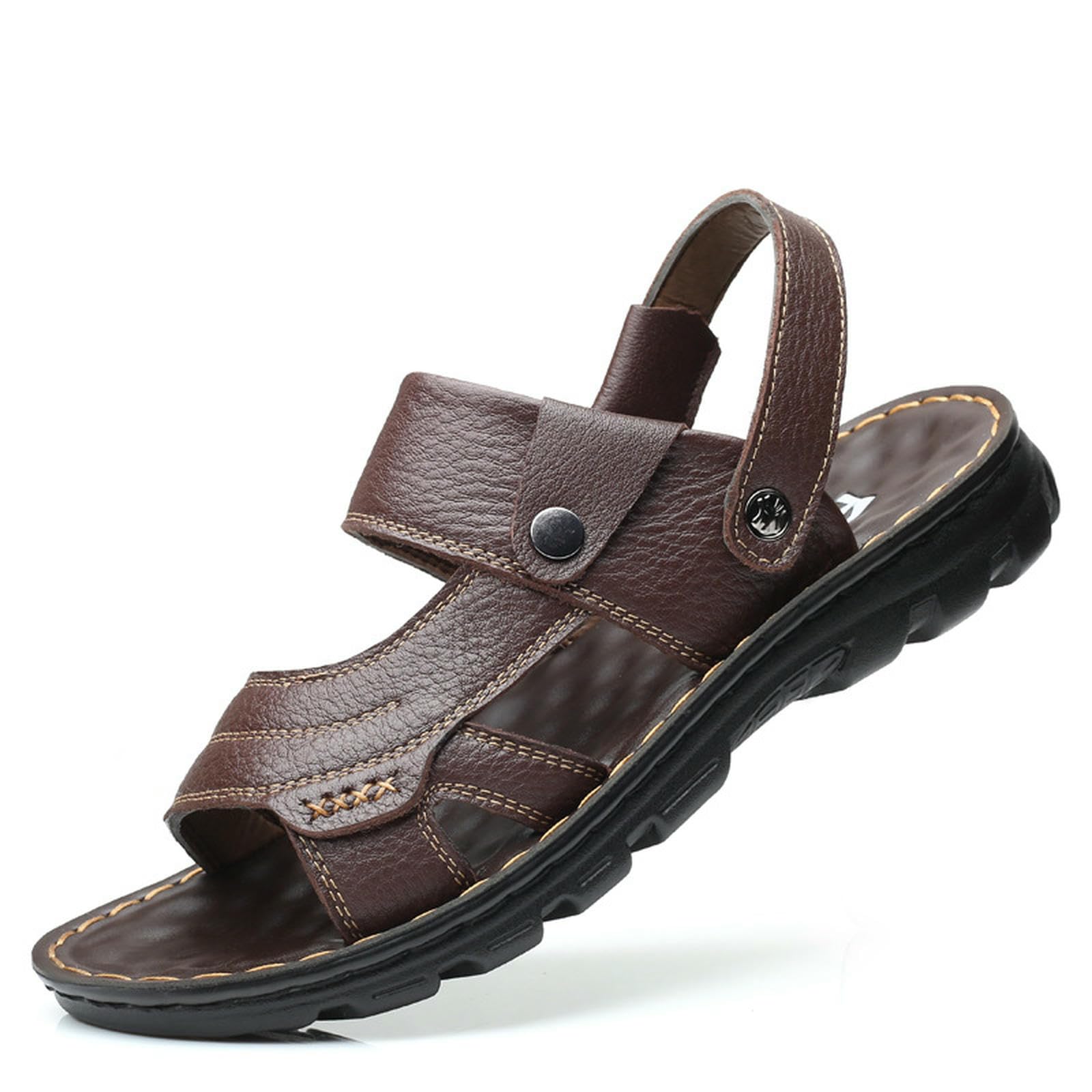 Chaussons sandales hommes contre la fatigue avec semelle épaisse amortissante