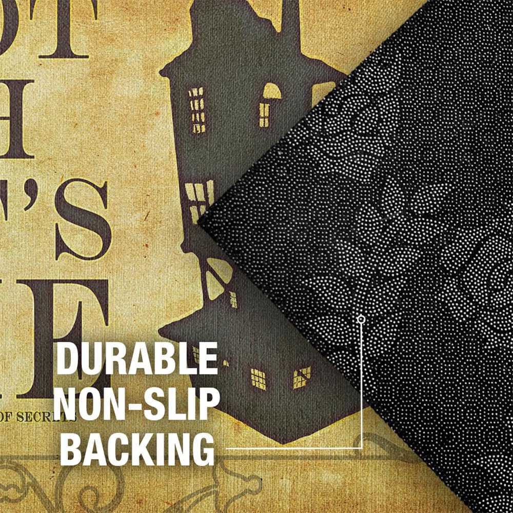 GRAPHICS & MORE Anti-Slip Indoor Doormat, 20” x 31.5” Harry Potter Weasley House, Floor Mat for Inside Entry Way/Back Door Garage Mudroom Home and Office, Low Profile