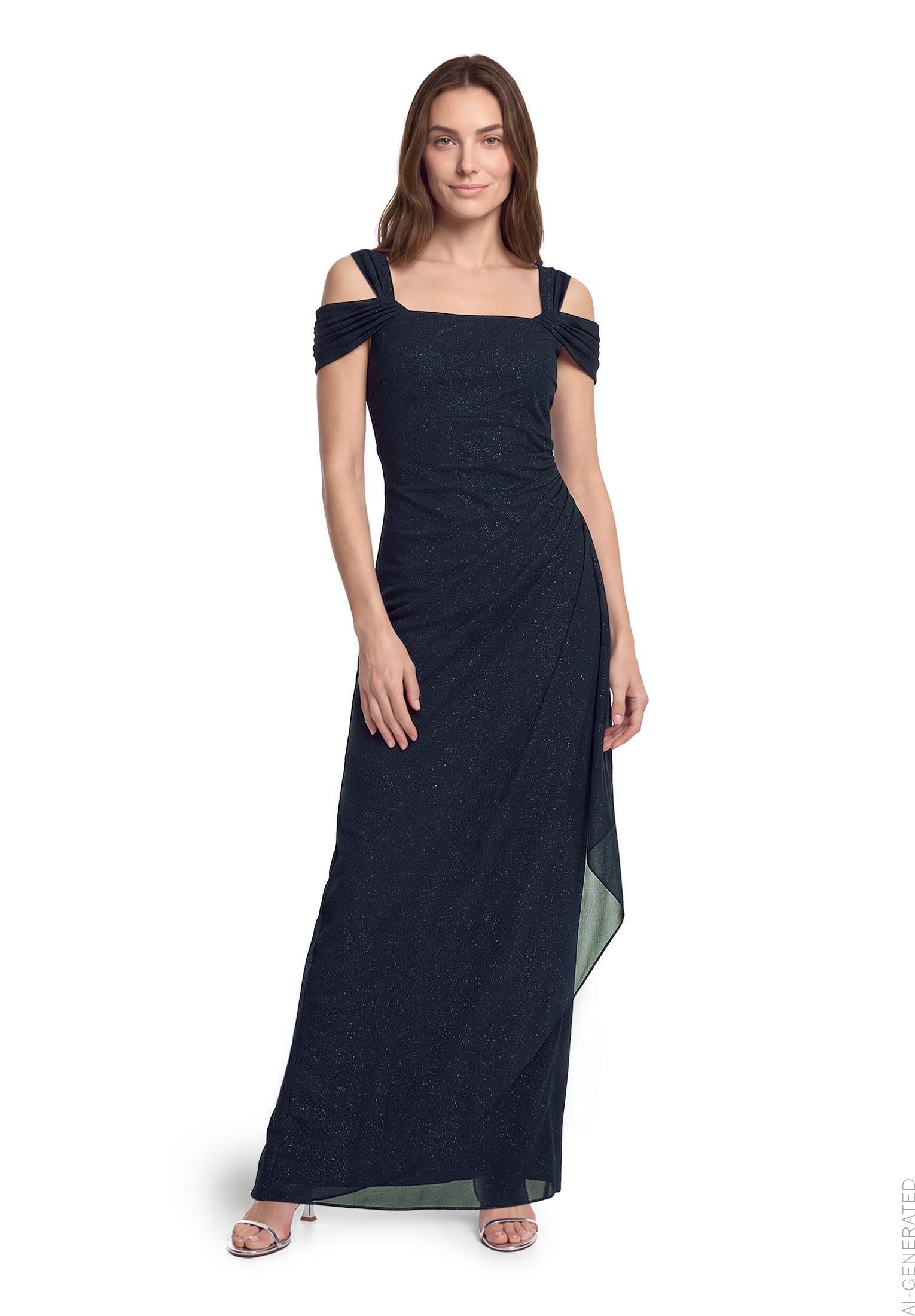 Vera Mont Damen Abendkleid im Glitzer-Look