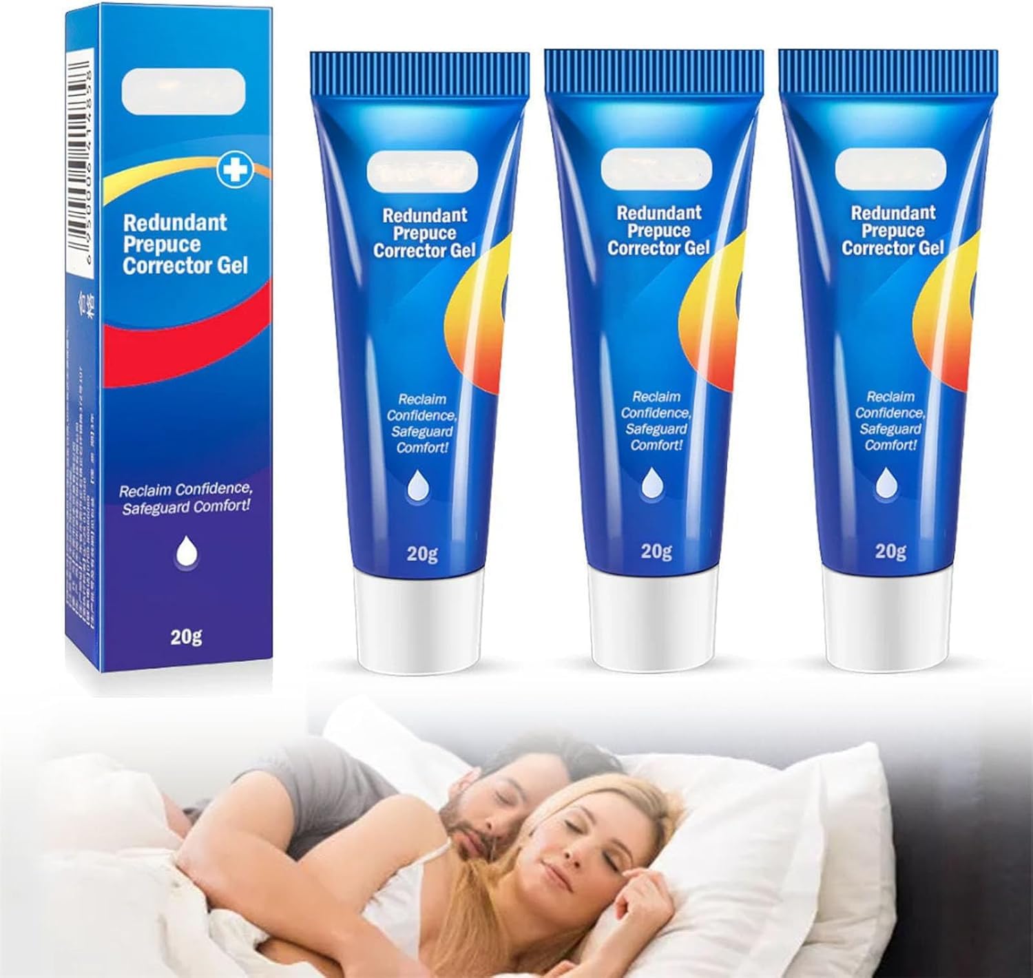 Superfluous Foreskin Gel Adult Phimosis Cream Moisturises and Hydrates Skin Natural Ingredients Pleasant Gentle Formula for Easy Use 3 Pcs