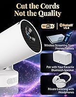 Vista 6 de Proyector para lectura, proyector de libros 4K, proyector de escena de fantasía ambiental, aplicación preinstalada para escenas de fantasía