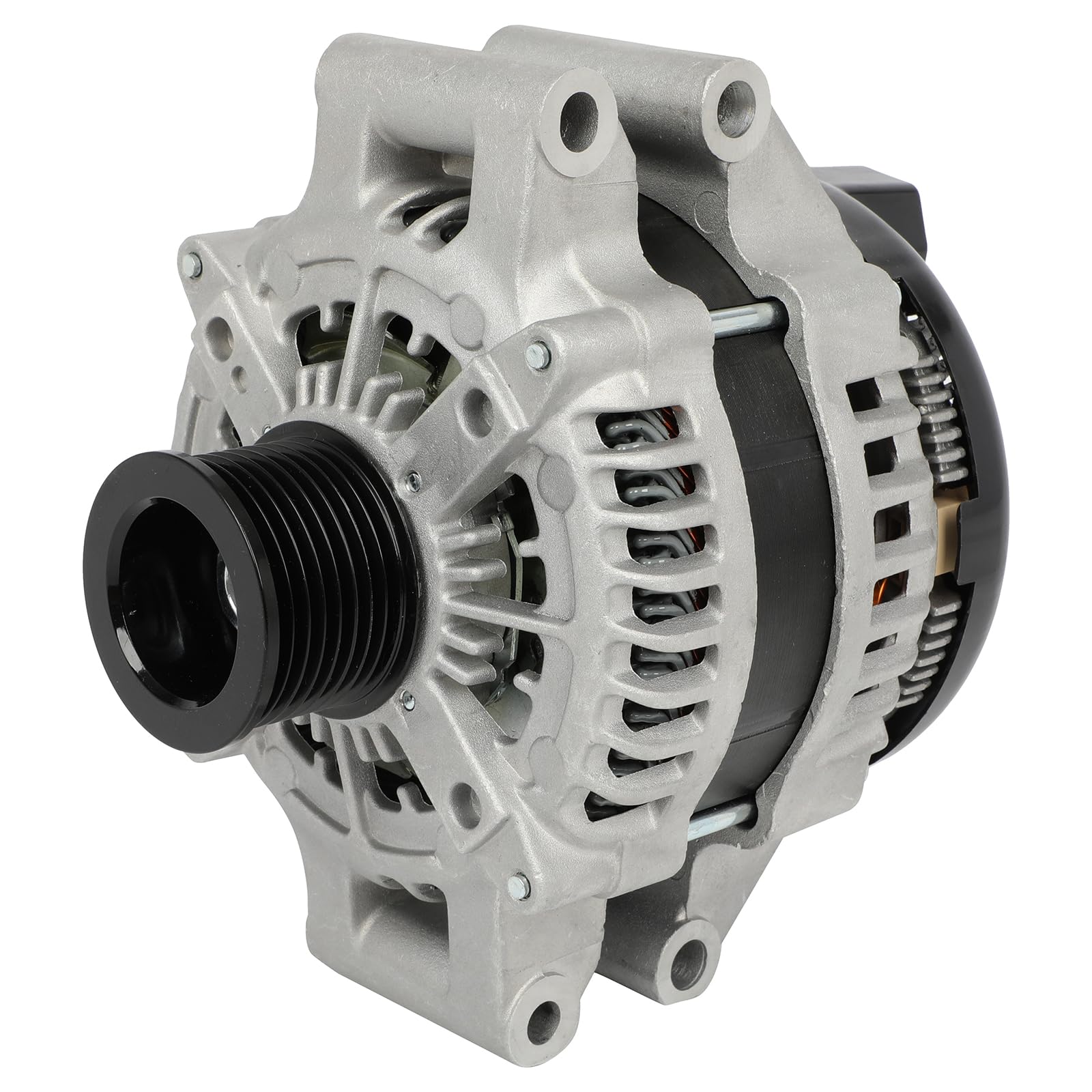 Photo 1 of SCITOO Alternator Fit for BMW X5 2011-2012, 535i 2011-2012, 535i GT 2010-2012, 535i GT xDrive 2011-2012, 535i xDrive, X3, X6, 640i, M2, M3, M4, 3.0L - 12V 210Amp CW S8 Pulley Class, OE 11496