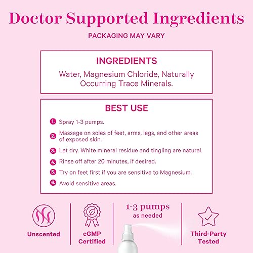 Miniatura 4 de Pink Stork Mist Espray con magnesio para aliviar los mareos y náuseas matutinasPromueve los niveles de energía la calidad del sueño y másReduce la