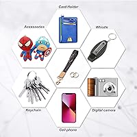 Vista 187 de Ecovision - Llavero con correa para llaves, llaveros de pulsera con 2 argollas para llaves para mujer