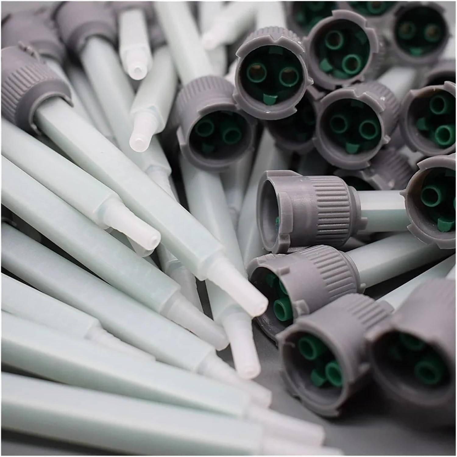 50pcs Epoxy Resin Adhesive Static Mixer Mixing Nozzle Mix Ratio 1:1 AB Glue Mixed Tube