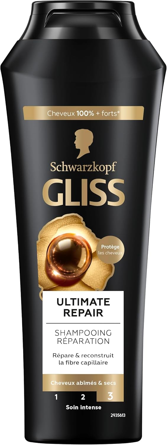 Schwarzkopf Gliss Ultimate Repair Shampoo, droog/zeer beschadigd haar, 89 Ingredienten van