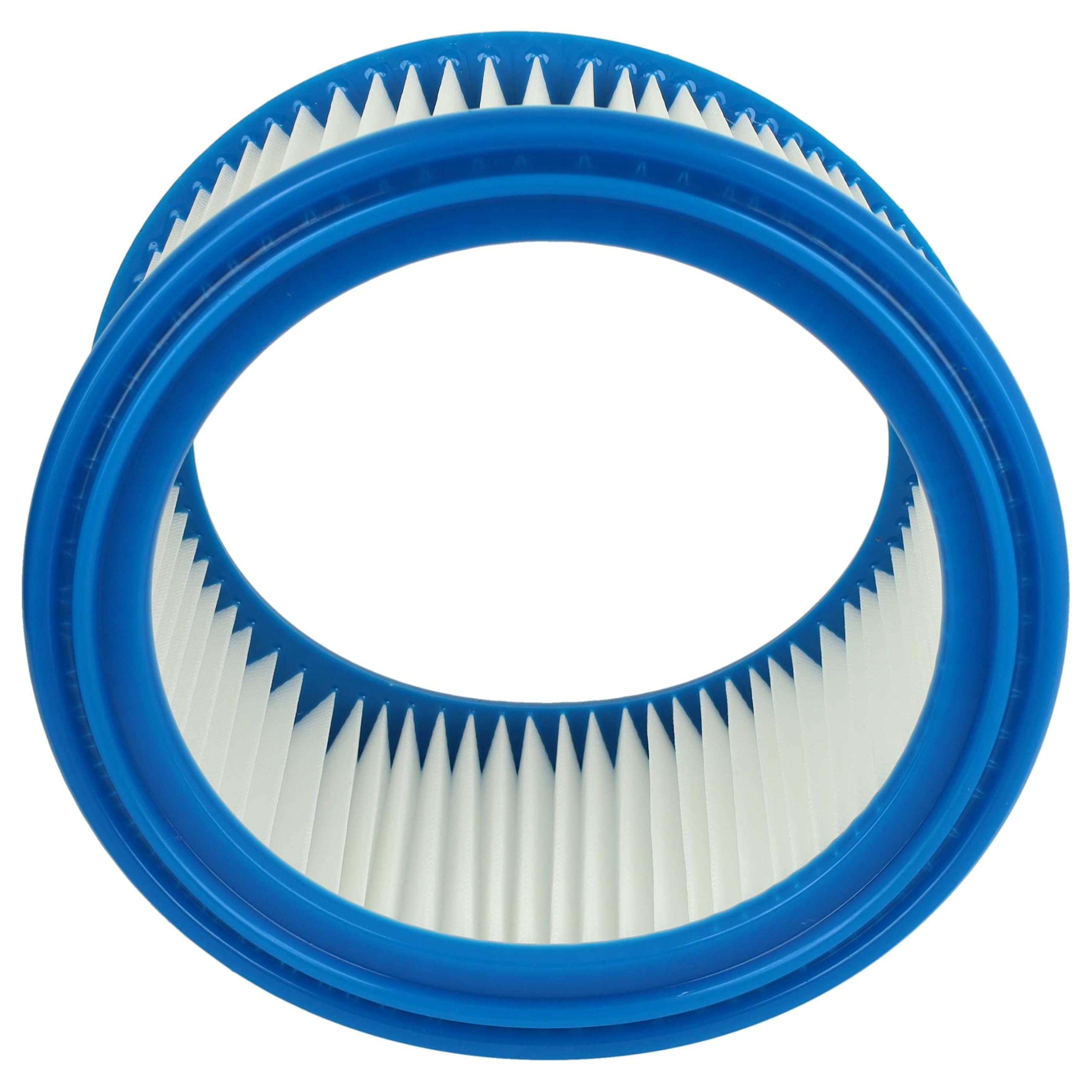 vhbw 8x Filtro plisado compatible con Stihl SE 90, SE 60 C, SE 61, SE-62, SE 85 C, SE 60 E aspiradora - azul blanco