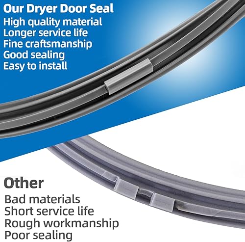 Miniatura 5 de DC62-00344A Secadora Panel frontal Junta de sello de aire Reemplazo para secador Samsung AP5916629, PS4276050, DV48H7400GW, DV400GWHDWR,