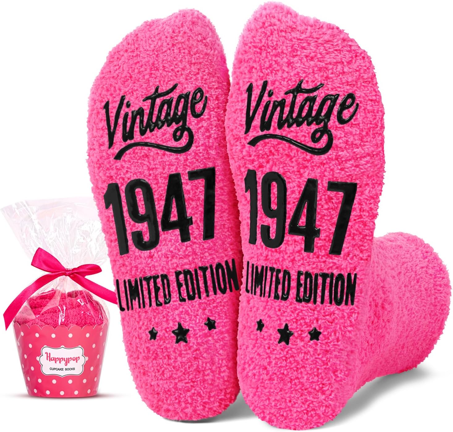 HAPPYPOP Birthday Gift Idea for Women - Socks for Elderly Women, 1950 Gifts for 75 Year Olds