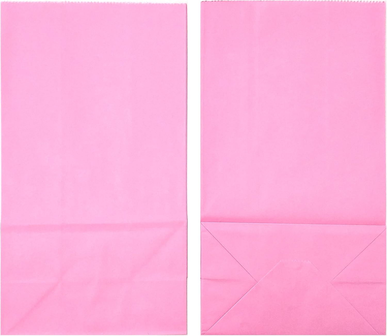 KEYYOOMY Mini Bright Color Paper Bags Pink Party Favor Bags Small Party Goodie Bag Paper Lunch Bag (Pink, 50 CT, 3.5 X 2.4 X 7.1 In) - Image 8