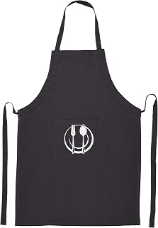 Urban Villa Unisex Apron with Printed Pockets Heavier Quality Everyday Use Over Sized 24 by 36 inches
