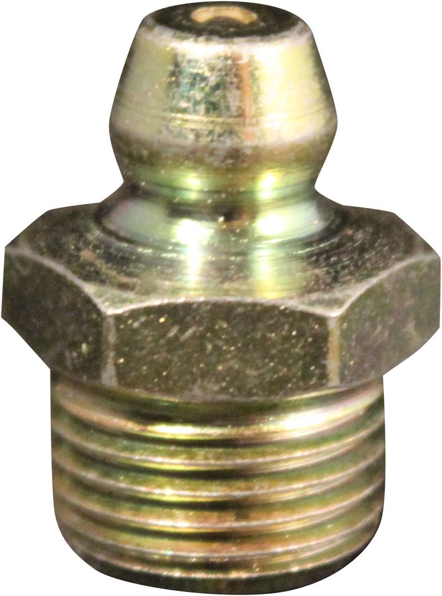 Milton Industries 1/8â€ - 27 Pipe Thread Straight Grease Fitting S-3216, Grease Gun Accessory, Self-Forming Threads, Use with Milton Grease Guns for Best Results