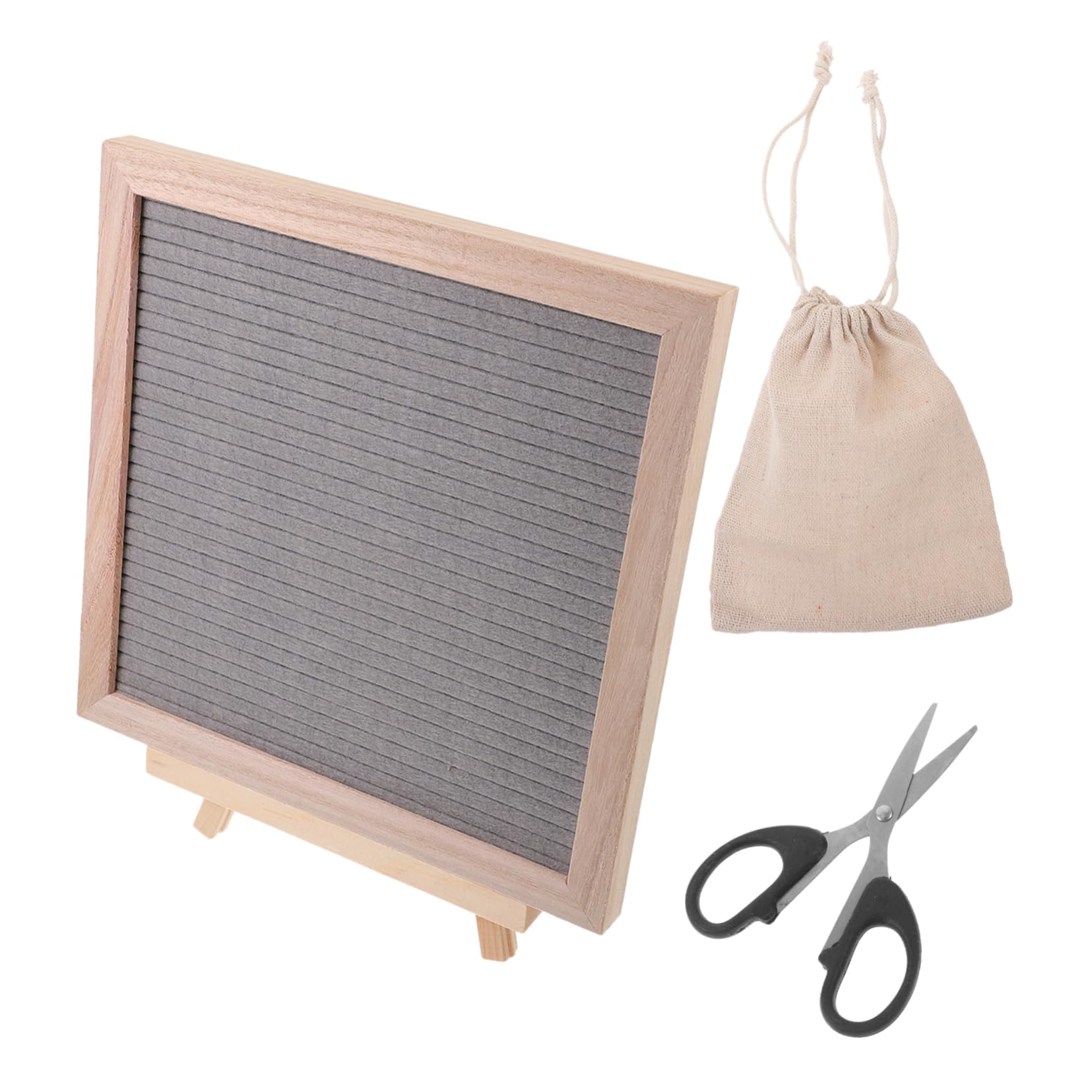 Tableau Lettres Amovibles en Feutre 1 Set avec Support Bois
