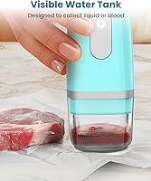 Vista 2 de FEPPO Vacuum Sealer for Food with Visible Water Tank, Handheld Saver Compact Vacuum Sealer Machine with 30 Reusable Bags for 6X Preservation &