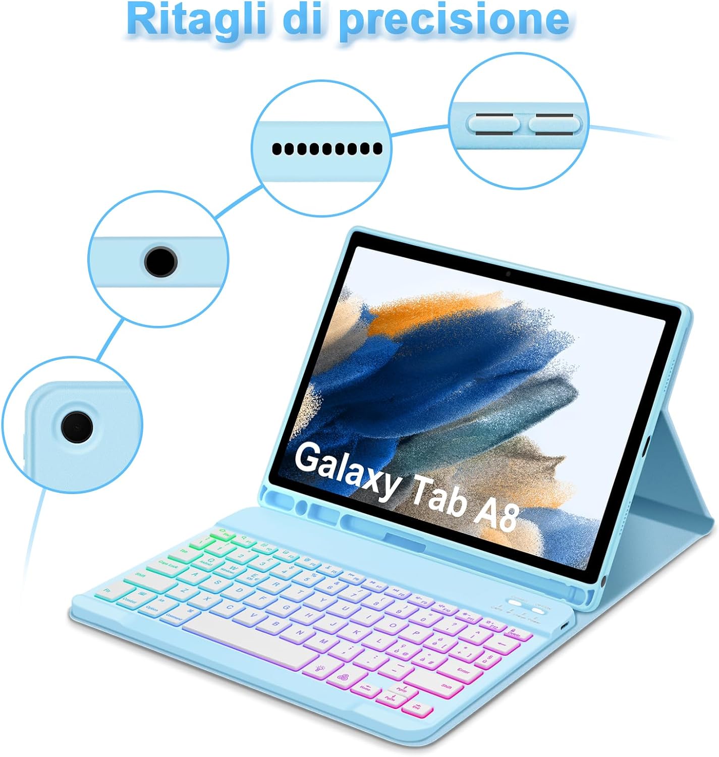 Precision cutouts on GOOJODOQ keyboard case