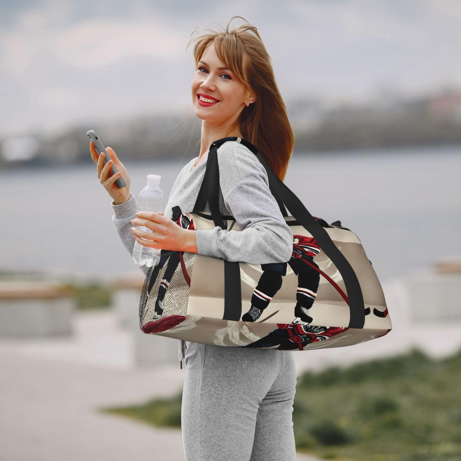 Sac de transport de nuit pour sports de hockey, pour homme et femme, parfait pour les voyageurs fréquents