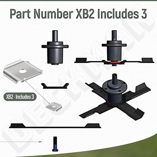 Miniatura 2 de 3 adaptadores de hoja de acolchado doble X-Blade de 2.8 pulgadas de ancho 0.12 pulgadas de grosor y orificio central 58 pulgadas adaptadores