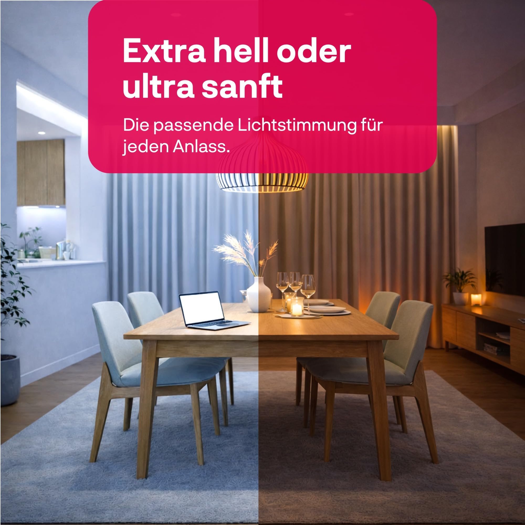 innr Smart LED Strip 5m, White & Color, für Hue* und Zigbee Hubs | LED Streifen für Wohnzimmer & Schlafzimmer, indirekte Beleuchtung, 16 Millionen Farben, extra hell 2800 lm, tief dimmbar