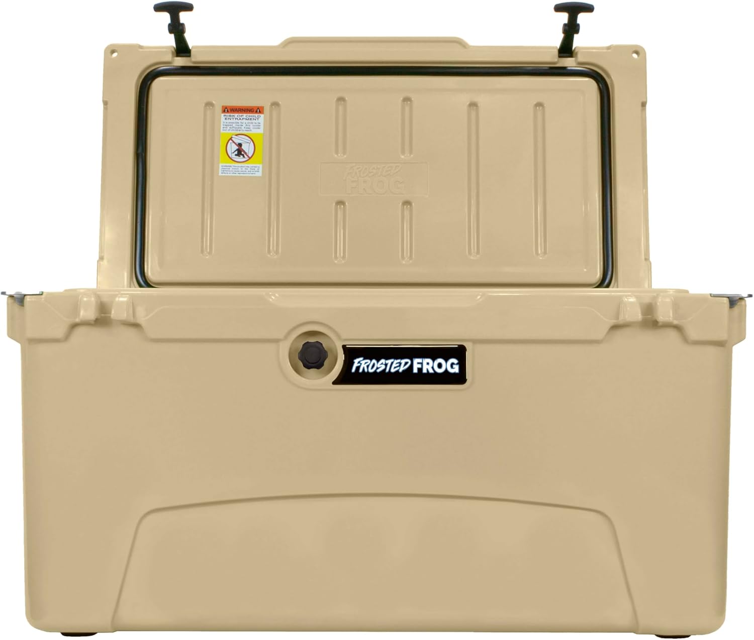 Frosted Frog 75 Quart Ice Chest Heavy Duty High Performance Roto-Molded Commercial Grade Insulated Cooler