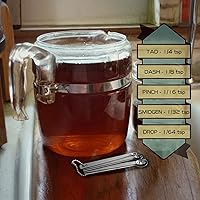 Vista 2 de Juego de 5 mini cucharas medidoras, cucharas medidoras pequeñas de acero inoxidable Tad 1/4 cucharadita, tablero de 1/8 cucharadita, pizca 1/16