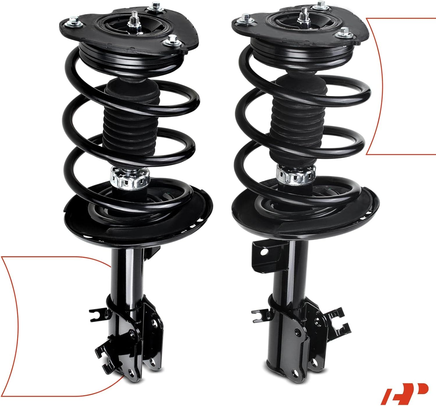 A-Premium Front Struts Compatible with Nissan Altima [Hybrid] 2008-2011 - 2x Replacement Suspension Complete Strut Assembly Shock with Coil Spring