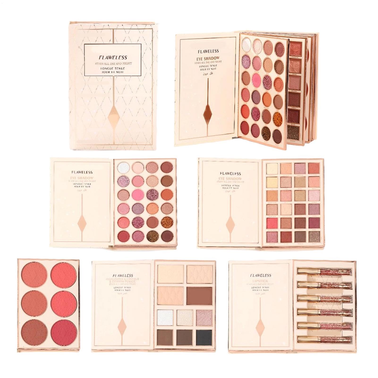 Palette Di Ombretti 48 Colori Opaco Brillante Illuminante | Palette Per Ombretti A Forma Di Libro Per Donne Ragazze Halloween Adolescenti Ogni Giorno Feste Viaggio Uso Quotidiano