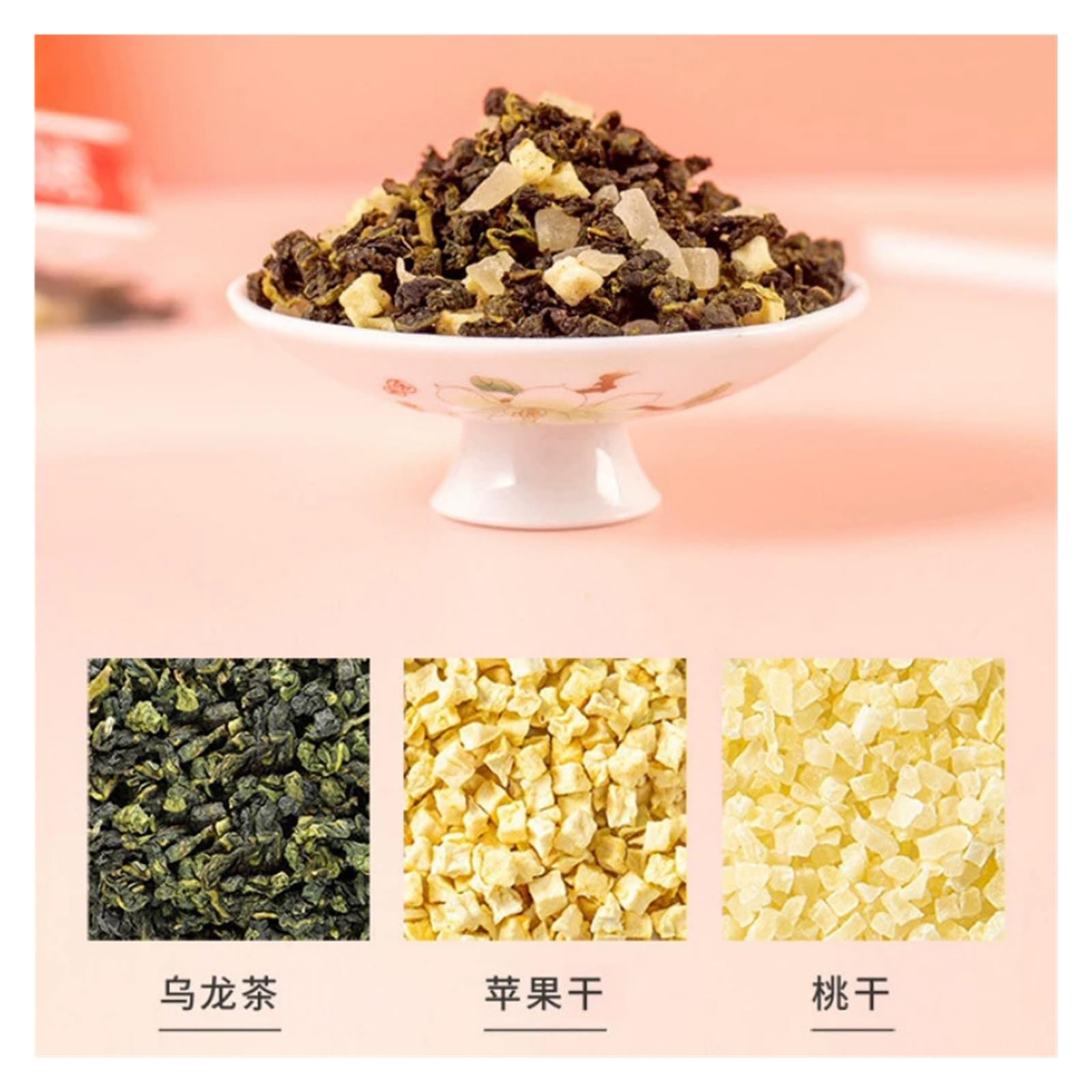 Té de frutas Oolong de melocotón y melocotón blanco 90 g (30 bolsas triangulares) Adecuado for preparar tanto en frío como en caliente. Sabroso(3pcs)