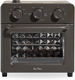 Wonder Oven | 6-in-1 Stainless Steel Air Fryer Toaster Oven Combo with Basket, Rack, Pan & Tray | Compact 13 QT Countertop Capacity - Toast, Roast, Bake, Reheat, Broil & Steam | Char