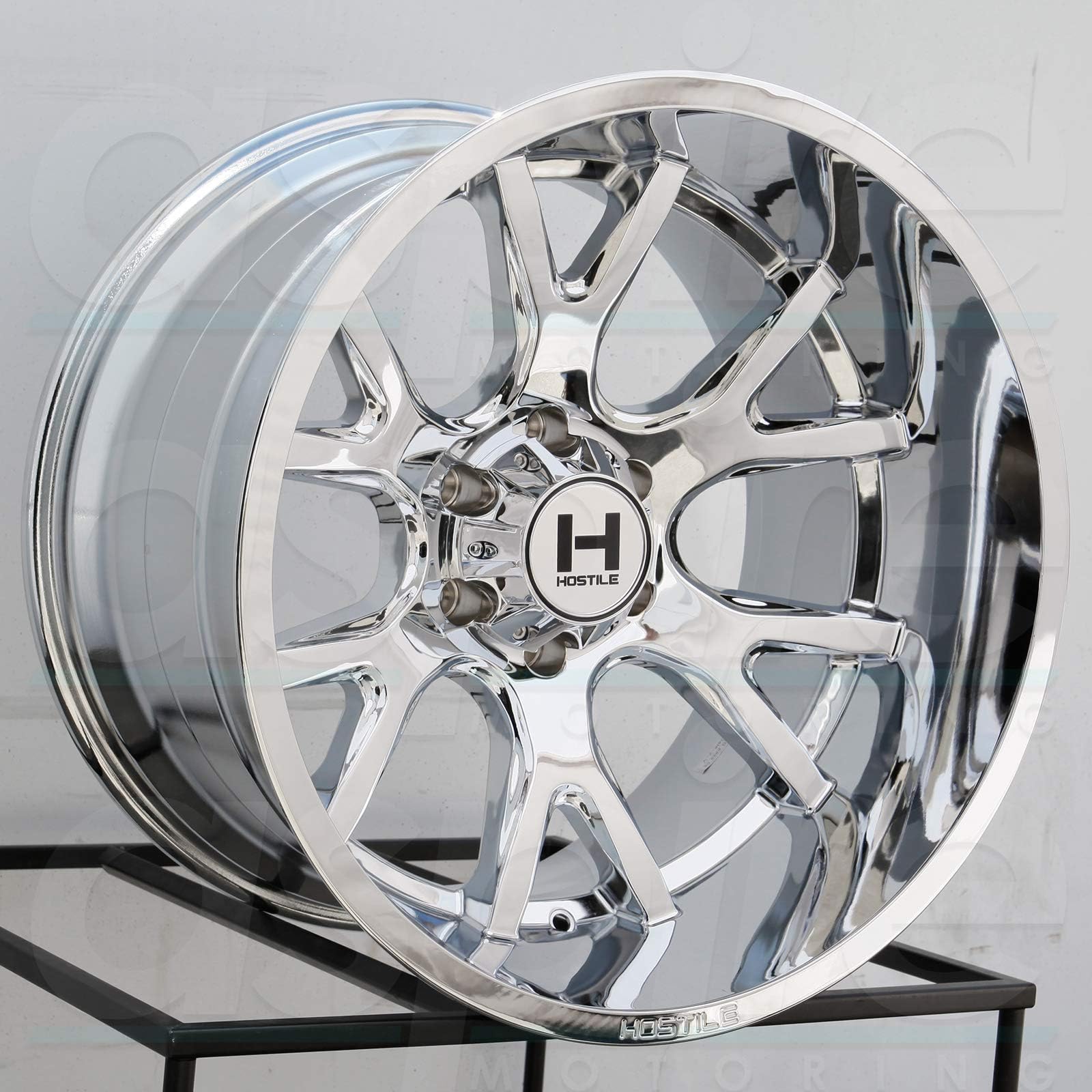 Hostile H113 Rage 22x12 5x5" -44mm Chrome Wheel Rim 22" Inch