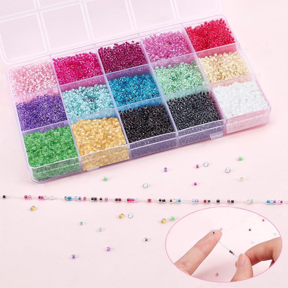 Amazon | PH PandaHall 12000個 ビーズ手芸 2mm ガラス製 シード